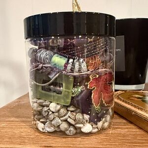 Purples and greens Artisan Mystery Jewelry Collection in jar!